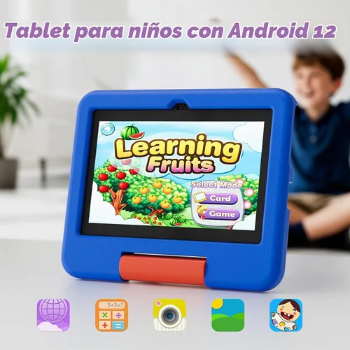 Vista 3 de Tableta Android de 7 pulgadas con funda, 4 GB de RAM 32 GB ROM 1 TB Expand, procesador de cuatro núcleos Tablet PC, pantalla IPS de 1024 x 600