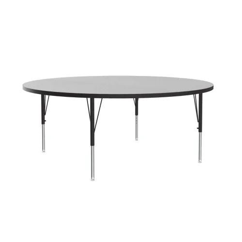 Vista 18 de Correll - Mesa de actividades rectangular Econoline de 30 x 60 pulgadas, parte superior de melamina de granito gris, altura ajustable