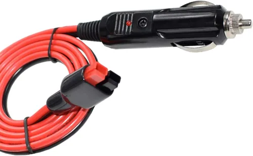 Vista 4 de 15A Enchufe de Encendedor de Cigarrillos de Coche Cable de Extensión de 1m/3.3ft 14AWG Adaptador de Cargador de Batería Conector de 45A Compatible