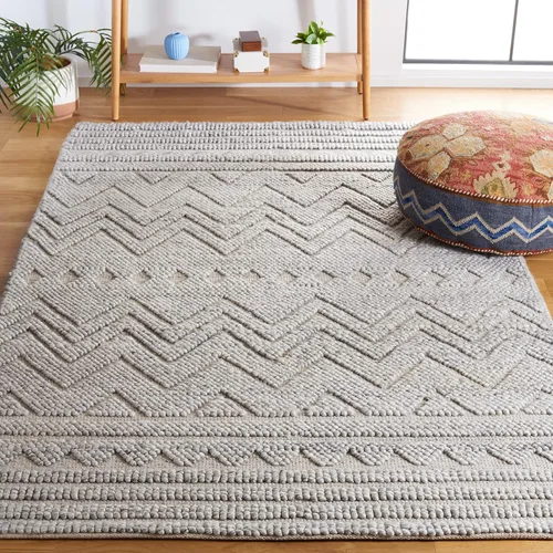 Vista 13 de SAFAVIEH Natura Collection - Alfombra de pasillo, 2 pies 3 pulgadas x 8 pies, beige, hecha a mano, mezcla de lana bohemia rústica, ideal para zonas