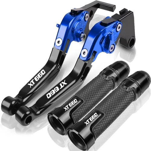 Vista 10 de Para Yamaha XT660 XT660X XT660R XT660Z 2004-2020 Palancas de embrague de freno extensibles plegables para motocicleta, embrague de freno ajustables