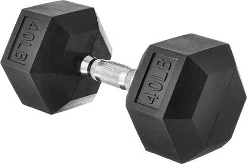 Vista 13 de Amazon Basics Rubber Hex Dumbbell Hand