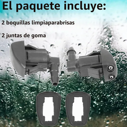 Vista 4 de Cheriezing Juego de 2 boquillas para limpiaparabrisas, doble agujero