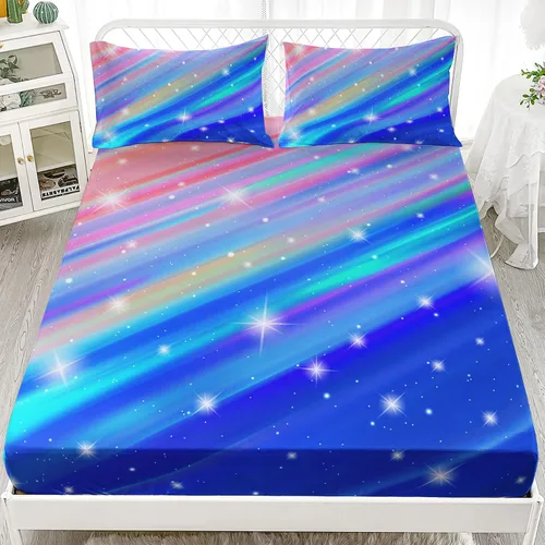Vista 14 de Nttopship Sábanas y fundas de almohada florales bohemias, sábana bajera ajustable de microfibra suave, bolsillos profundos, decoración