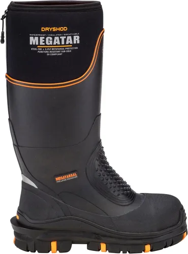 Vista 6 de Dryshod Megatar - Botas de trabajo con puntera de acero, color negro