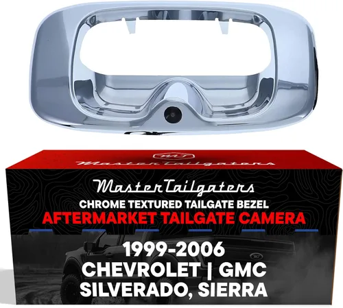 Vista 14 de Master Tailgaters Bisel negro para portón trasero con cámara de respaldo de repuesto para Chevrolet Silverado/GMC Sierra (1999-2006) IP68