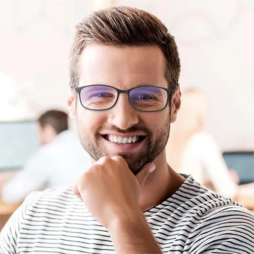 Vista 4 de Paquete de 3 lentes de lectura con bloqueo de luz azul, lentes de lectura para mujeres y hombres, filtro antirayos ultravioleta/reflejo, anteojos