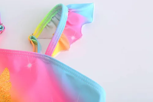 Vista 2 de RuuYiicoco Traje de baño tankini de dos piezas para niñas pequeñas