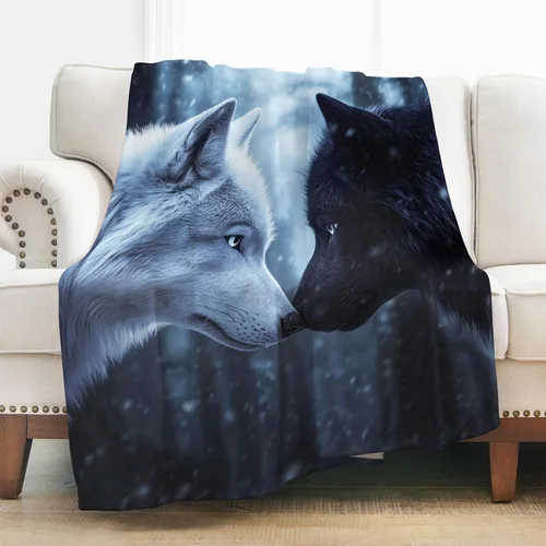 Vista 13 de Levens Manta de murciélago de Halloween, manta gótica de murciélago con diseño de gato negro, regalos para adultos, niños y mujeres, con temática