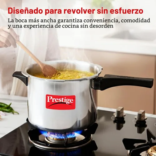Vista 6 de Ollas a presión de aluminio Prestige Popular, Plateado
