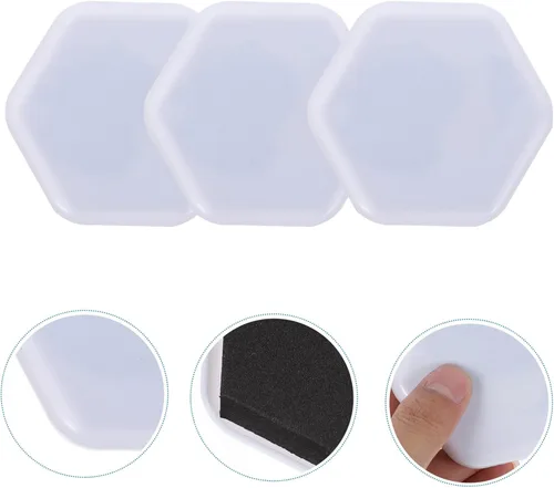 Vista 8 de Housoutil Protectores 8pcs Glide Pad Abs Funda protectora a prueba de agua Alfombra blanca