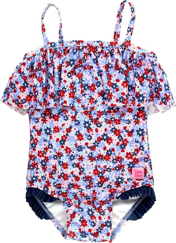 Vista 7 de RuffleButts Traje de baño de una sola pieza con volantes y protección solar UPF50+ para niñas Sirena