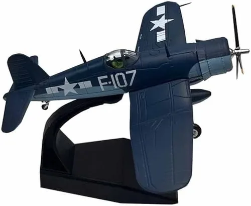 Vista 2 de 1/72 Escala WW2 US F4U-1 F4U Corsair Fighter Aircraft Metal Militar Avión Modelo de juguete para colección o regalo