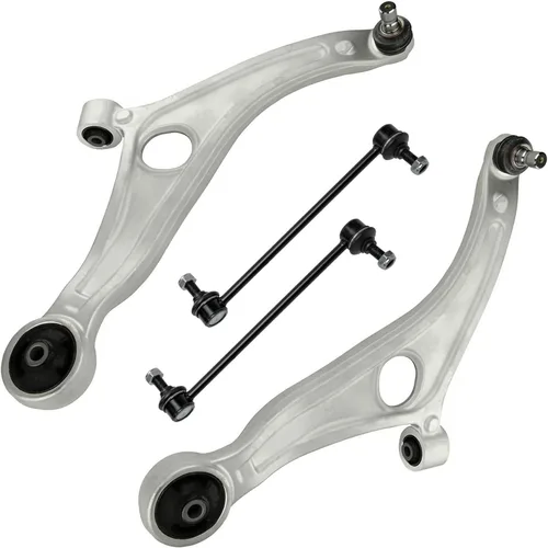 Vista 105 de Detroit Axle - 4 piezas de brazos de control traseros para Ford C-Max, Focus, Mazda 3 5, Volvo C30, C70, S40, V50, 4 brazos de control superiores e