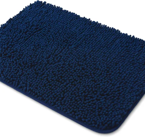 Vista 95 de Yeaban Alfombra de pasillo de baño de 24 x 72 pulgadas, antideslizante, alfombra de baño larga de felpilla gruesa, absorbente y lavable, alfombra