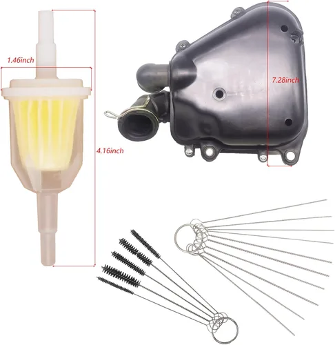 Vista 9 de Carburador 50/90 compatible con Polaris Predator 50/90 para Scrambler 50/90 para Sportsman 90, estrangulador manual de 90 cc y 100 cc con caja