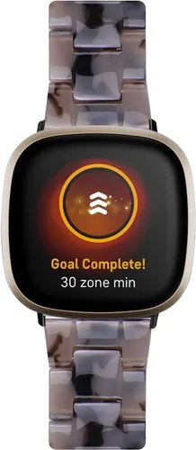 Vista 3 de Correa de reloj de resina compatible con Fitbit Versa 4/Sense 2/Versa 3/Sense 1, pulsera brazalete de moda ligera y ajustable de repuesto