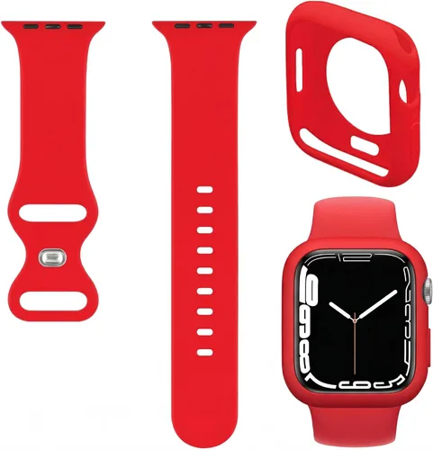 Vista 8 de Funda protectora y correa compatibles con Apple Watch iWatch Series
