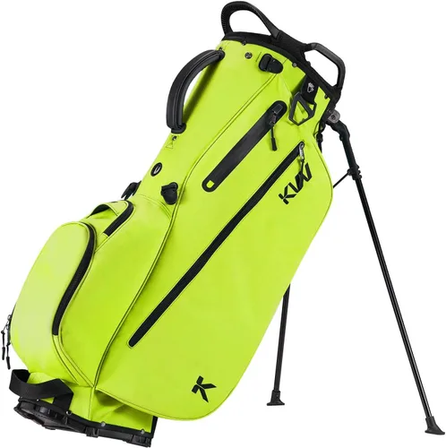 Vista 8 de KVV Bolsa de golf ligera con soporte con divisores de longitud completa de 7 vías, 5 bolsillos con cremallera, correas dobles ajustables