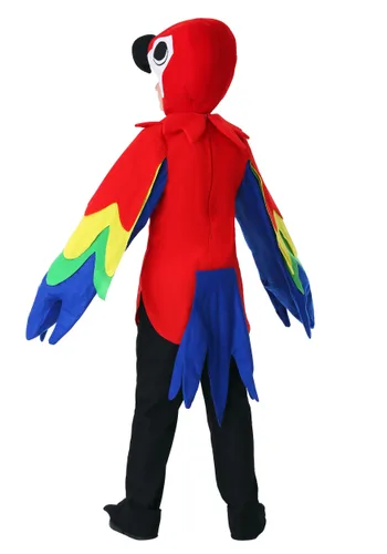 Vista 2 de Disfraz de Loro Rojo para Niños Multicolor