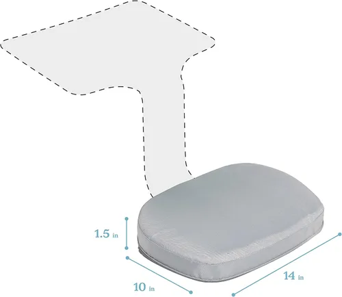 Vista 2 de ECR4Kids The Surf - Escritorio portátil para ordenador portátil, mesa de escritorio, Paquete de 10, gris