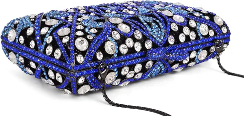 Vista 3 de MOSSMON Bolso de noche de lujo con diamantes de imitación para mujer para fiesta y boda