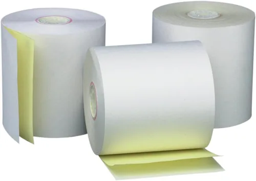 Vista 2 de (5 paquetes de 10 rollos) rollos de papel térmico de 2 1/4 x 55 (50 rollos) especialmente hechos para Clover Flex Mini, Square Terminal, Ingenico VX