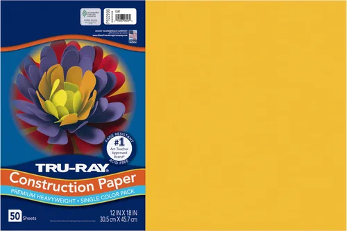 Vista 41 de Tru-Ray® Papel de construcción, 12.0 in x 18.0 in, 50% reciclado, azul atómico, paquete de 50