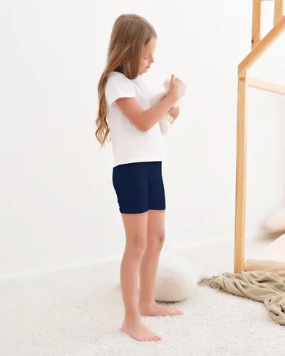 Vista 2 de Auranso Pantalones cortos de ciclismo para niñas, transpirables y de seguridad, pantalones cortos de ciclismo debajo del vestido