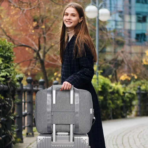 Vista 7 de For Spirit Airlines - Bolsa de viaje plegable de 18 x 14 x 8 pulgadas, bolsa de viaje para llevar en el equipaje durante la noche para mujeres