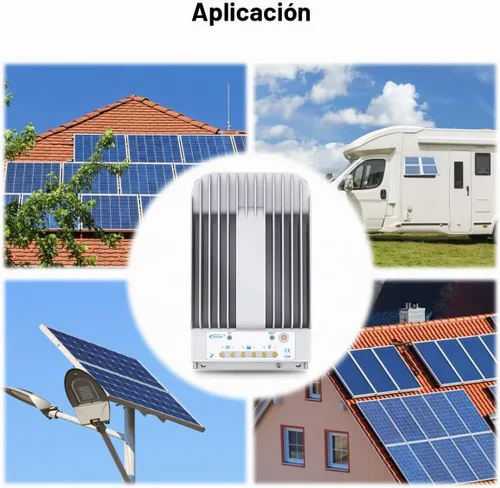 Vista 6 de EPEVER MPPT Controlador de carga solar - Controlador de carga de panel solar automático de 20 A 12 V/24 V con Max.PV 150V, medidor remoto, sensor