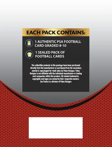 Vista 2 de Paquete Misterio de Tarjetas de Fútbol Graduadas PSA Tarjeta de Fútbol Graduada PSA + 1 Paquete Sellado de Tarjetas Grado 8+ Garantizado