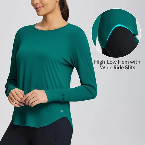 Vista 97 de BALEAF - Camisetas de sol de manga larga para mujer, con FPU 50+, para senderismo, ligeras, de secado rápido, protección contra rayos ultravioleta