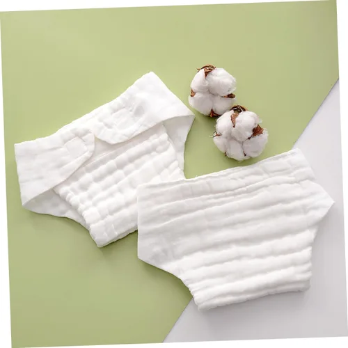 Vista 4 de FRCOLOR 5 pañales reutilizables de algodón para pañales de algodón para inserción de pañales de alta absorción, pañales de tela duraderos