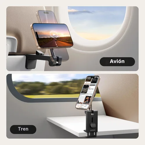 Vista 8 de UGREEN Magsafe Air Plane Travel Essentials - Soporte magnético para teléfono compatible con iPhone 17 Air 16 15 14 Plus 13 12 Pro Max Mini Magsafe