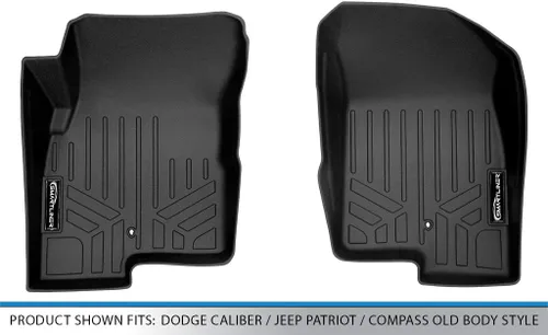 Vista 4 de MAXLINER Juego de alfombrillas de primera fila para Dodge Caliber 2008-2012