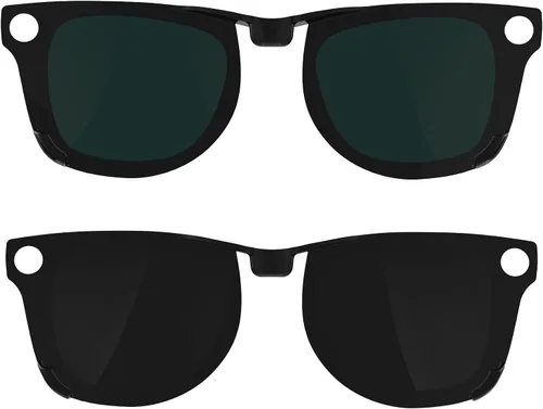 Vista 15 de HIBLOKS 2 clips polarizados para Ray-Ban Meta Wayfarer