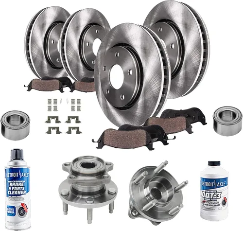 Vista 81 de Detroit Axle - Rotores de freno para Ford Mustang 2015 2016 2017 2018 2019 2020 2021 2022 2023 Rotores de freno de disco 2016 2017 2018 2019
