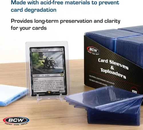 Vista 5 de BCW Combo de fundas para tarjetas y cargadores superiores, estándar de 20