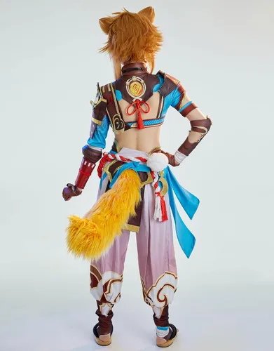 Vista 5 de Disfraz unisex para cosplay con accesorios para tocado para mujer