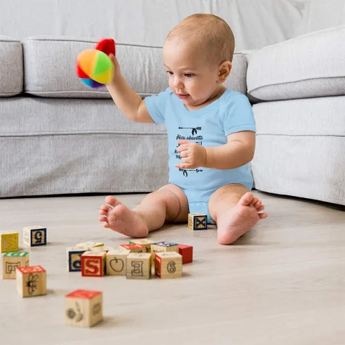 Vista 5 de Body de bebé personalizado para bebé de algodón para niño y niña
