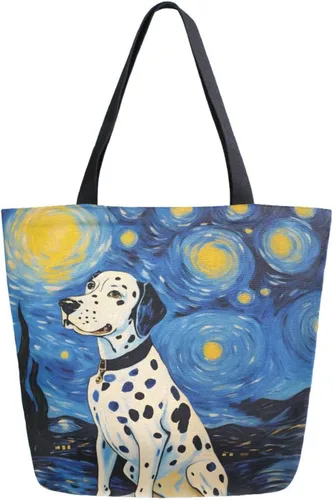 Vista 25 de ALAZA - Linda bolsa de lona grande con diseño de bulldog pug negro francés, reutilizable, para compras, con asas, resistente, lavable Multi 13