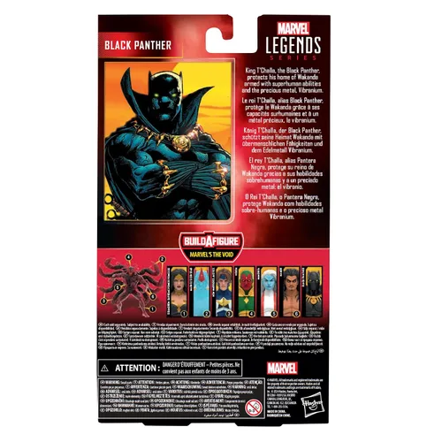 Vista 9 de Marvel Legends Series Black Panther, Figura de acción coleccionable de Comics de 6 pulgadas