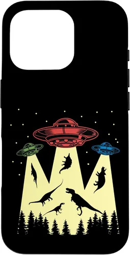 Vista 20 de Funda vintage de secuestro alienígena de dinosaurio para iPhone 17