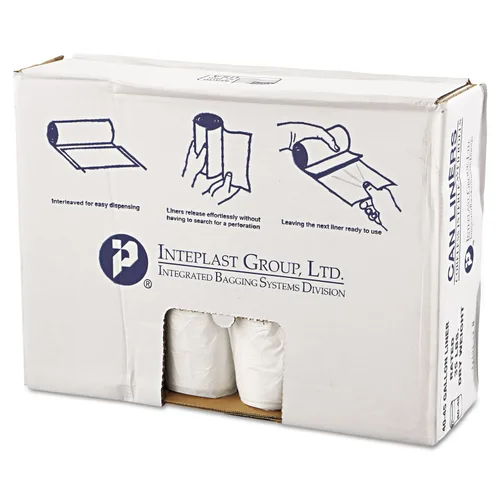 Vista 12 de Inteplast Group Valu-Plus HDPE. Star Seal. Revestimiento para bote de basura, Negro, 150