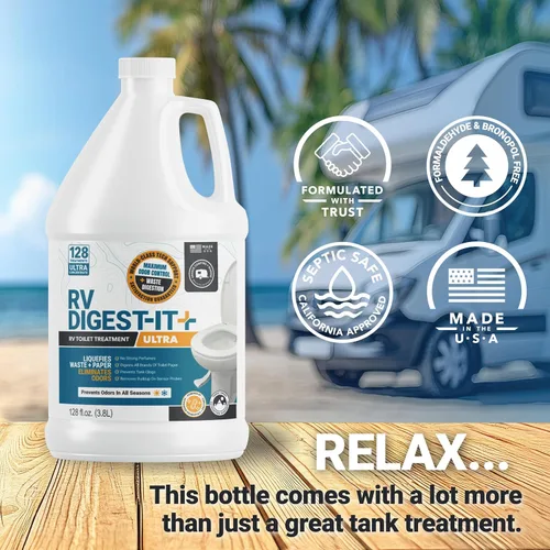 Vista 4 de Unique Recambio de tratamiento para tanque de retención de RV Digest-It Ultra Liquid RV
