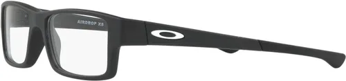 Vista 3 de Oakley Unisex Kids Oy8003 Airdrop Xs Rectangular Prescription Eyewear Frames Negro satinado/Lente de demostración