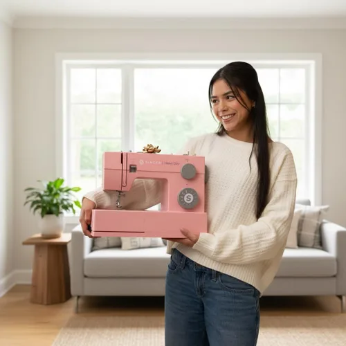 Vista 9 de SINGER® 4411 (rosa) Máquina de coser resistente de alta velocidad