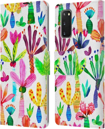 Vista 276 de Head Case Designs Officially Licensed Ninola Brushstrokes Black Summer Patterns Leather Wallet Case Compatible with Samsung Galaxy A07 4G