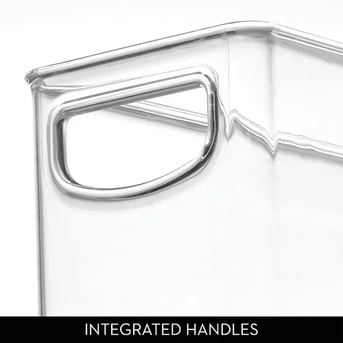Vista 5 de iDesign - Contenedor apilable de plástico reciclado, perfecto para guardar bolsas de leche materna, transparente Perfect to Hold Breast Milk Bags